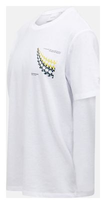 T-Shirt Peak Performance Explore Graphic Blanc Homme