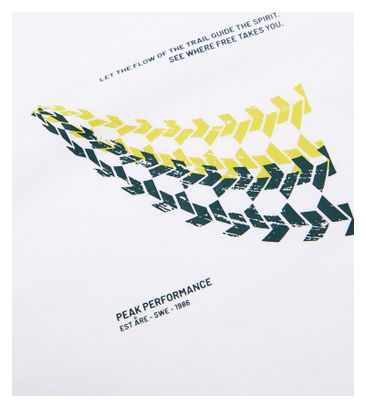T-Shirt Peak Performance Explore Graphic Blanc Homme