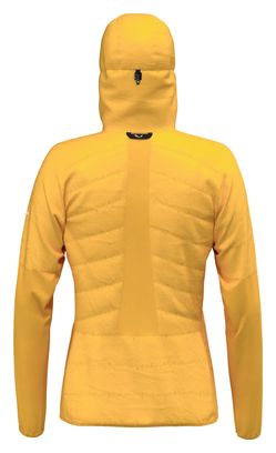 Doudoune à Capuche Femme Salewa Ortles Hybrid TirolWool Jaune