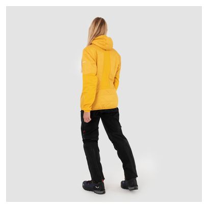 Doudoune à Capuche Femme Salewa Ortles Hybrid TirolWool Jaune