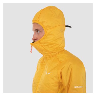 Doudoune à Capuche Femme Salewa Ortles Hybrid TirolWool Jaune