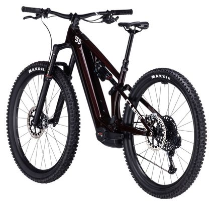 VTT Électrique Tout-Suspendu Cube Stereo Hybrid One55 C:68X SLX 750 Sram GX Eagle 12V 750 Wh 29'' Rouge Liquid Carbon 2024