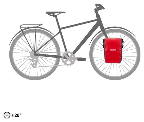 Ortlieb Sport-Roller Core 14.5L Fahrradtasche Rot Schwarz