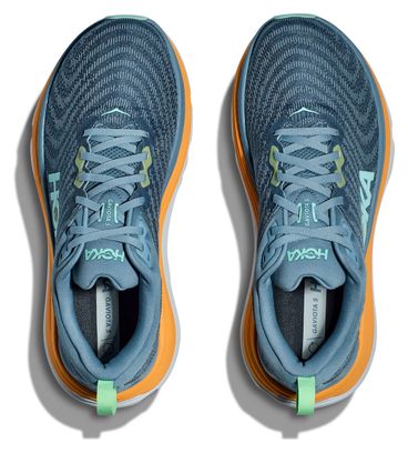 Hoka One One Gaviota 5 Running-Schuhe Blau Orange Herren