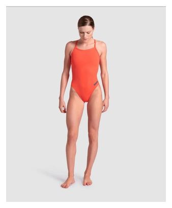 Arena Team Swimsuit Challenge Solid Orange