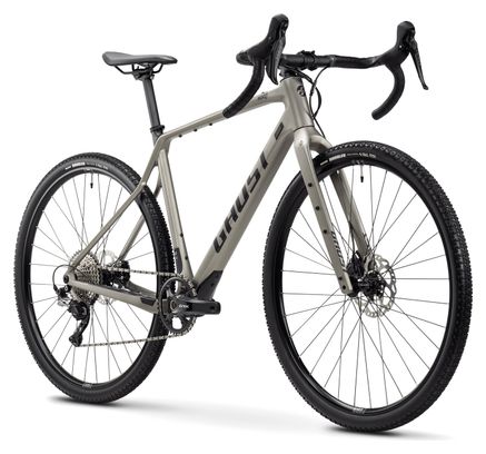 Vélo de Gravel Ghost Asket CF Pro Shimano GRX 12V 700 mm Gris Vert Pearl Light 2025