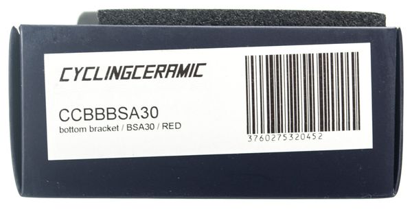 CyclingCeramic Bottom Bracket BSA 30 Red