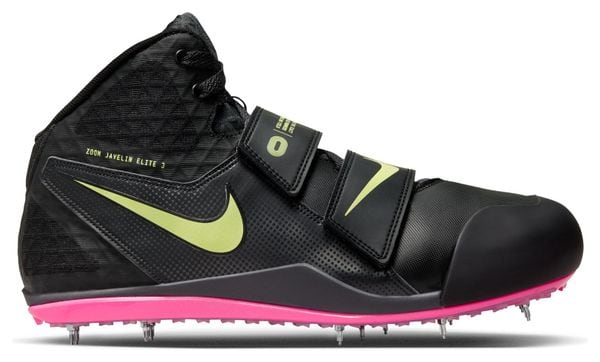 Nike Zoom Javelin Elite 3 Black Pink Yellow Unisex Track &amp; Field Shoes