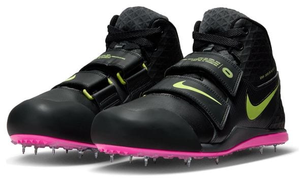Unisex-Leichtathletikschuh Nike Zoom Javelin Elite 3 Schwarz Rosa Gelb