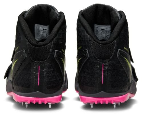 Nike Zoom Javelin Elite 3 Black Pink Yellow Unisex Track &amp; Field Shoes