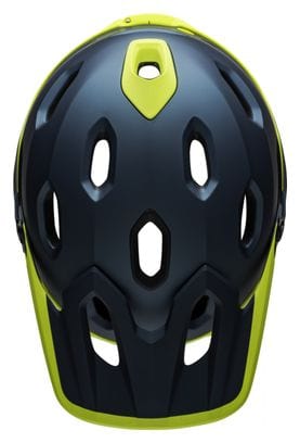 Refurbished Produkt - Helm mit abnehmbarem Kinnriemen Bell Super DH Mips Blau Gelb S