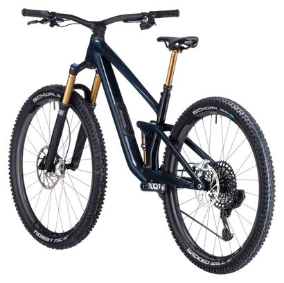 VTT Tout-Suspendu Cube Stereo One44 C:68X SLT Sram XX1 Eagle AXS 12V 29'' Bleu Liquid 2024