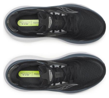 Zapatillas de running Saucony Hurricane 26, negro/plata, para hombre