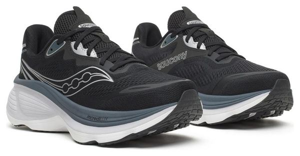 Zapatillas de running Saucony Hurricane 26, negro/plata, para hombre