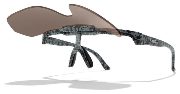 Lunettes Smith XC Matte Gray Marble - Ecran ChromaPop Polarized Bronze Mirror