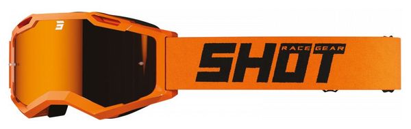 Masque Shot Assault 2.0 Solid Iridium Orange Fluo