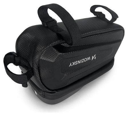 Sacoche de Cadre de Vélo Wozinsky 1 7L avec Housse de Téléphone Noir