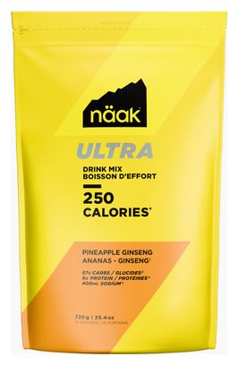 Naak Ultra Energy Drink Ananas e Ginseng - 720g