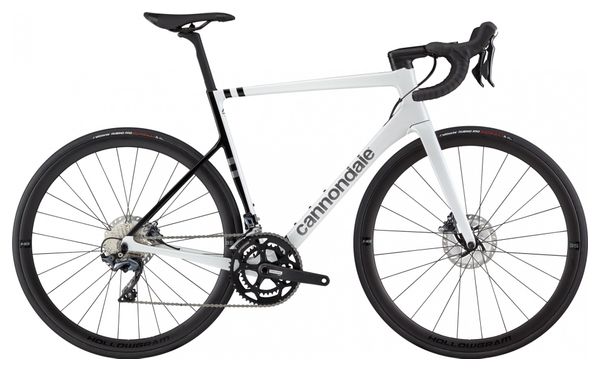 Bicicleta de carretera Cannondale SuperSix EVO Carbon Disc Shimano Ultegra 11S 700mm Cachemira blanca