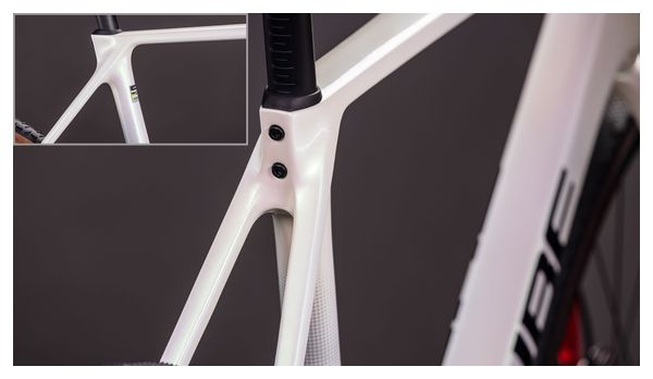 Cube Cross Race C:68X TE Bicicletta da ciclocross Shimano Ultegra Di2/GRX Di2 12S 700 mm Teamline Bianco perla 2026