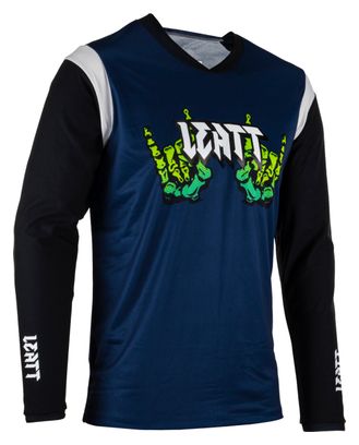 Leatt MTB Gravity 3.0 Zombie Blau Langarmtrikot