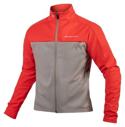 Endura Windchill II Long Sleeve Jacket Red / Grey