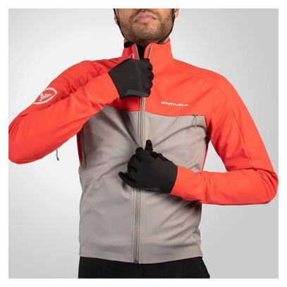 Endura Windchill II Long Sleeve Jacket Red / Grey