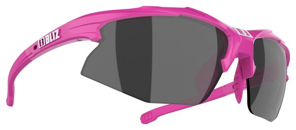 Bliz Hybrid Small Pink/Smoke Silver Mirror + lenti Orange&amp;Clear