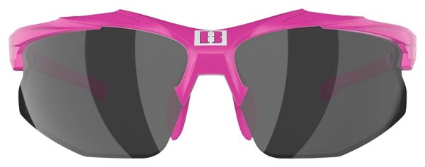 Bliz Hybrid Small Pink/Smoke Silver Mirror + lenti Orange&amp;Clear
