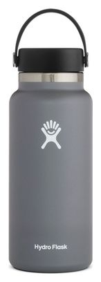 Bouteille Hydro Flask Weithals mit Flexkappe 946 ml Dunkelgrau