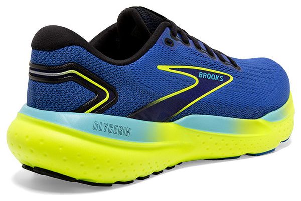 Brooks Glycerin 21 Running Shoes Blue Yellow Men's