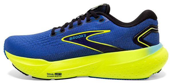 Brooks Glycerin 21 Running Shoes Blue Yellow Men's