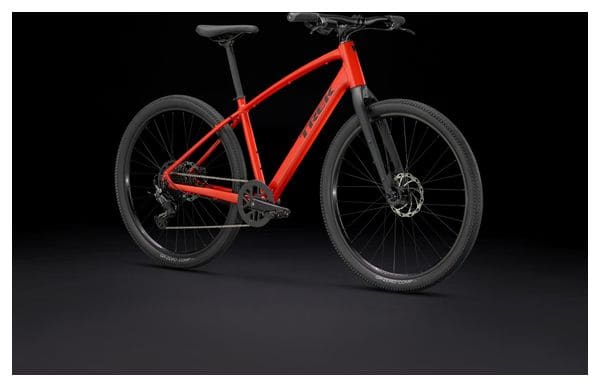 Bicicleta de fitness Trek Dual Sport 2 Shimano CUES 9V 27,5'' Roja Gén 5 - Bicicleta de exposición