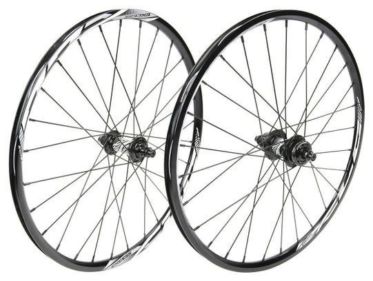 Paire de Roues BMX Excess XLC-2 Mini/Expert 20'' | 10 mm | 28 Trous Noir