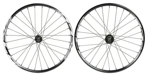 Paire de Roues BMX Excess XLC-2 Mini/Expert 20'' | 10 mm | 28 Trous Noir