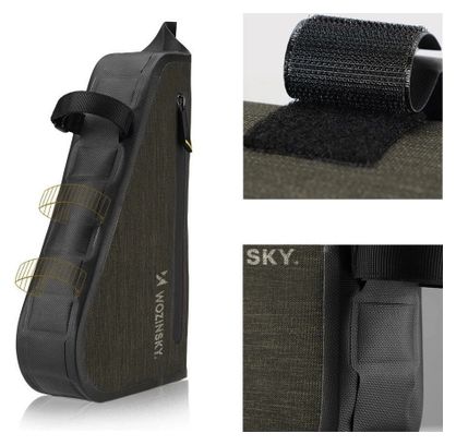Sacoche de cadre de vélo Wozinsky 3 5 L grise
