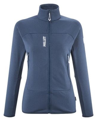 Forro polar Millet Fusion Grid azul para mujer