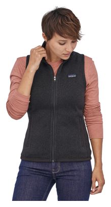 Jersey de mujer Patagonia Better Sweater Negro sin mangas Fleece