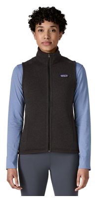 Jersey de mujer Patagonia Better Sweater Negro sin mangas Fleece