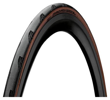 Continental Grand Prix 5000 S TR 700 mm Cubierta de carretera Tubeless Ready Plegable Vectran Breaker LazerGrip ACT BlackChili Transparente Sidewall