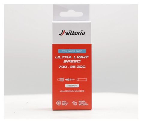 Vittoria Ultra Light Speed TPU Inner Tube 700 mm Presta 40 mm