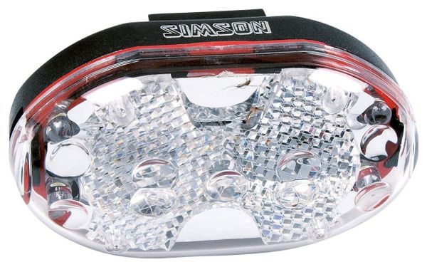 SIMSON phare 5 led batterie guidon potence