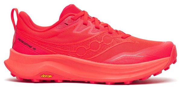 Saucony Peregrine 16 Women's Red Trail Running Shoes