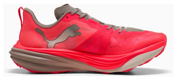 Puma Deviate Nitro Elite Trail Running Shoes, Red/Brown, Men's