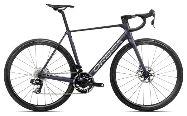 Vélo de Route Orbea Orca M11eLTD PWR Sram Red eTap AXS 12V 700 mm Bleu Violet Tanzanite Carbon Raw 2025