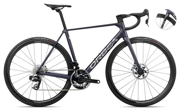 Orbea Orca M11eLTD PWR Bicicleta de Carretera Sram Red eTap AXS 12S 700 mm Azul Tanzanita Púrpura Carbono Raw 2025