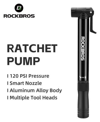 Pompe à vélo manuelle Rockbros avec tournevis