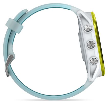 Montre GPS Garmin Forerunner 570 - 47 mm Blanc Jaune Bleu