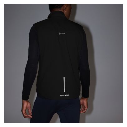 Heren Gore Wear Concurve Windstopper Mouwloos Vest Zwart