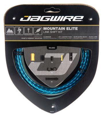 Jagwire Mountain Elite Link 2017 Schaltkit Blau